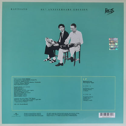 Franco Battiato - Patriots (40° anniversario)
