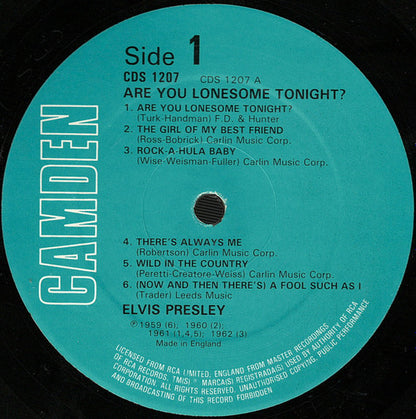 Elvis Presley - Are You Lonesome Tonight