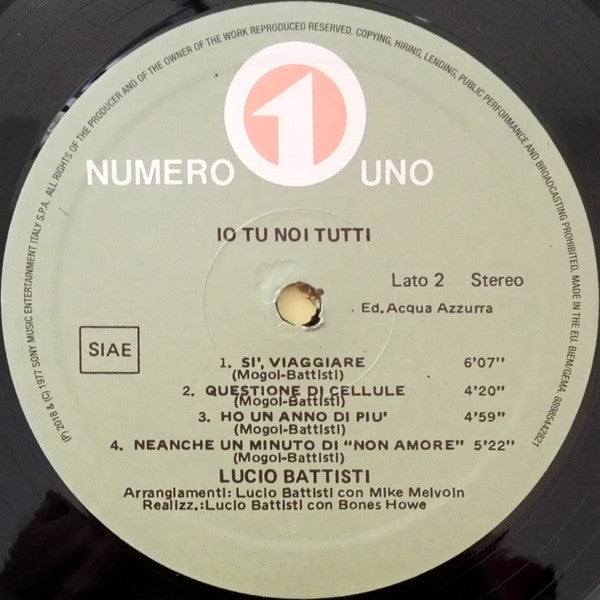 Lucio Battisti - Io Tu Noi Tutti