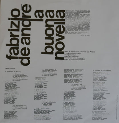 Fabrizio De André - La Buona Novella (nuovo)