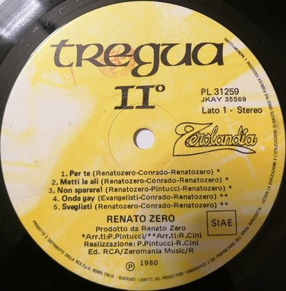 Renato Zero - Tregua II°