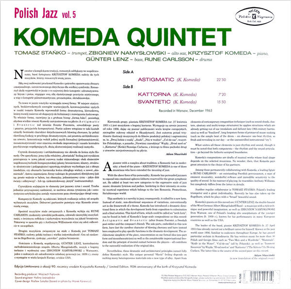 Komeda Quintet ‎– Astigmatic (nuovo)