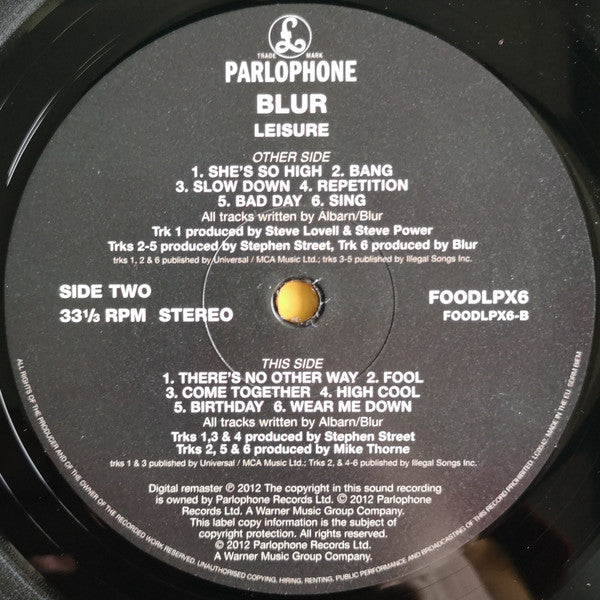 Blur - Leisure (nuovo)