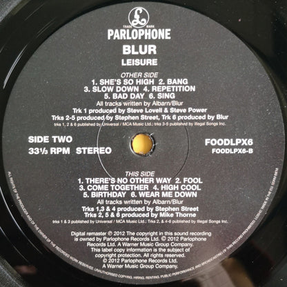 Blur - Leisure (nuovo)