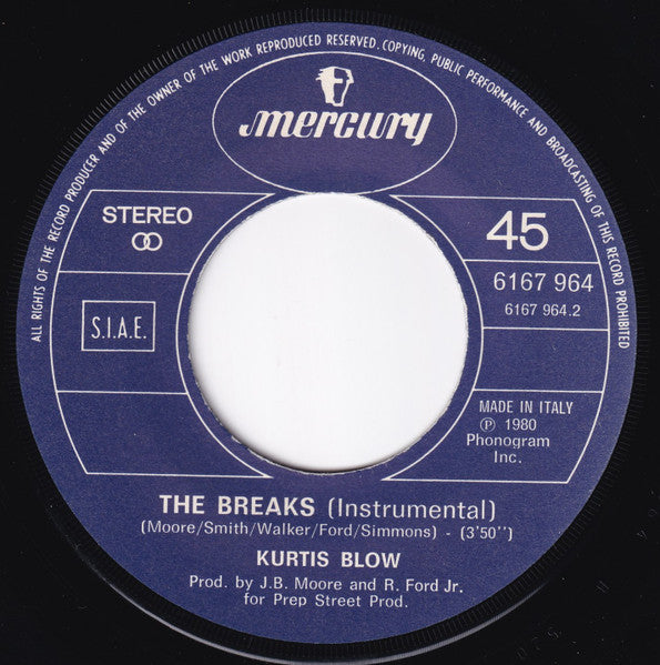 Kurtis Blow - The Breaks (7")