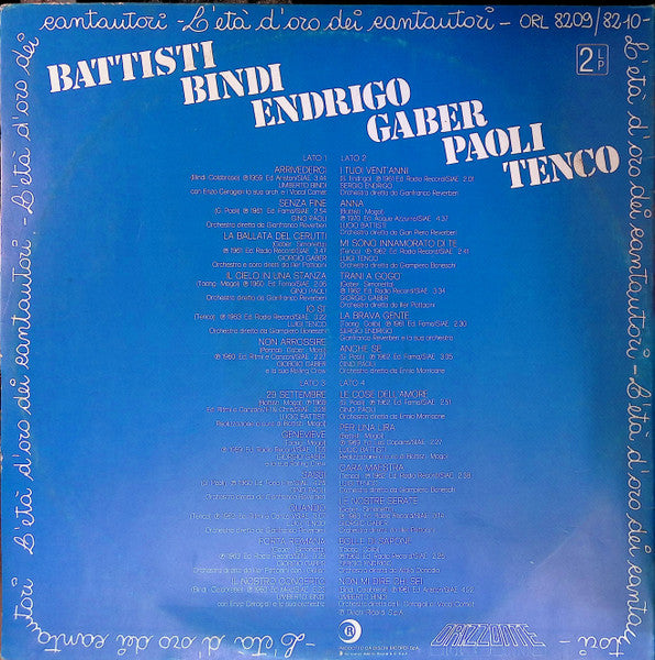 Various - L'Età D'Oro Dei Cantautori