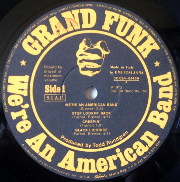 Grand Funk Railroad - We're An American Band