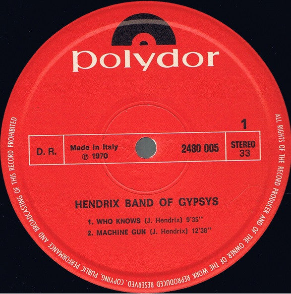 Jimi Hendrix - Band Of Gypsys