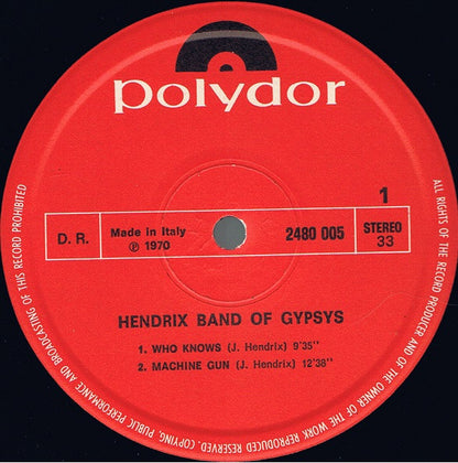Jimi Hendrix - Band Of Gypsys