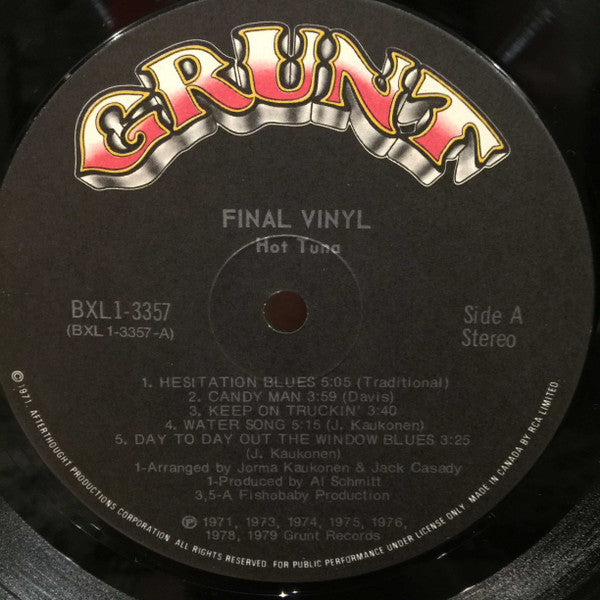 Hot Tuna - Final Vinyl
