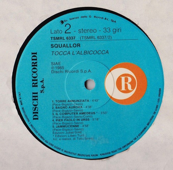 Squallor - Tocca L'Albicocca