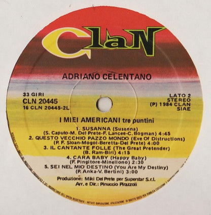 Adriano Celentano - I Miei Americani (Tre Puntini)