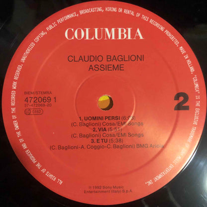 Claudio Baglioni - Assieme Oltre Il Concerto