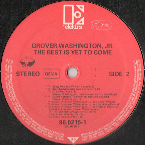 Grover Washington, Jr. - The Best Is Yet To Come