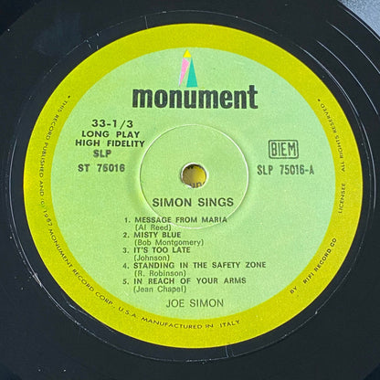Joe Simon - Simon Sings