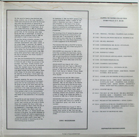 Archie Shepp - Archie Shepp + The New York Contemporary Five