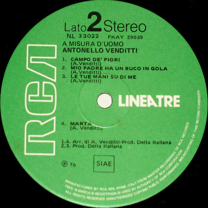 Antonello Venditti - A Misura D'Uomo
