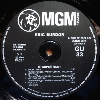 Eric Burdon - Starportrait