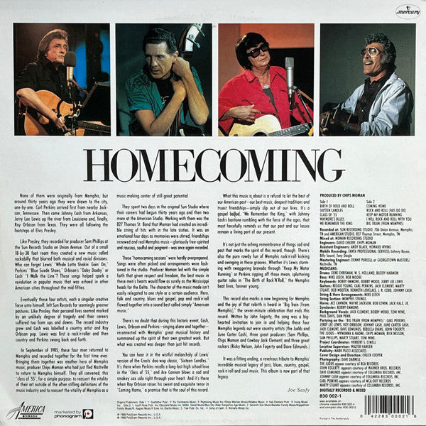 Class Of '55 = Carl Perkins / Jerry Lee Lewis / Roy Orbison / Johnny Cash ‎– Memphis Rock & Roll Homecoming