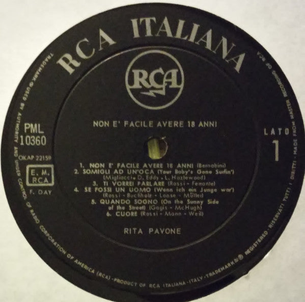Rita Pavone - Non È Facile Avere 18 Anni