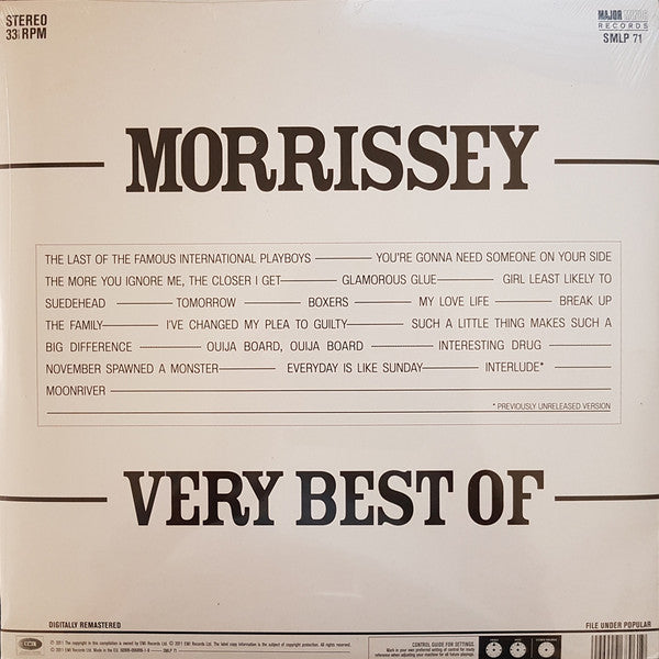 Morrissey - Very Best Of (nuovo)