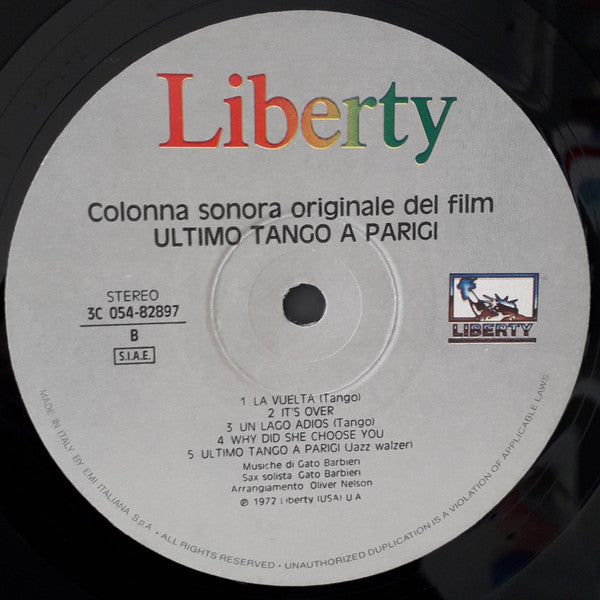 Gato Barbieri - Ultimo Tango A Parigi (Colonna Sonora Originale Del Film)