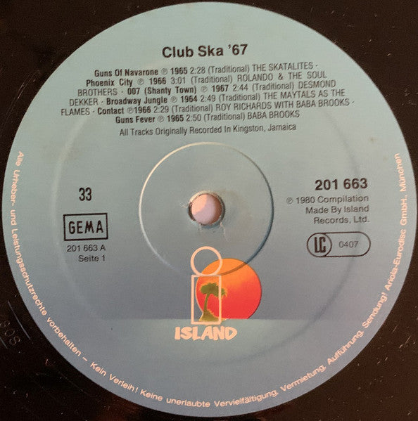 Various - Club Ska '67