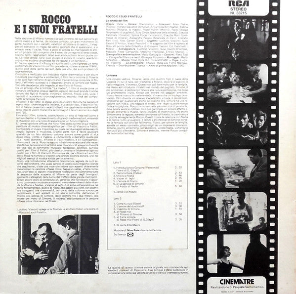 Nino Rota - Rocco E I Suoi Fratelli (Colonna Sonora Originale Del Film)