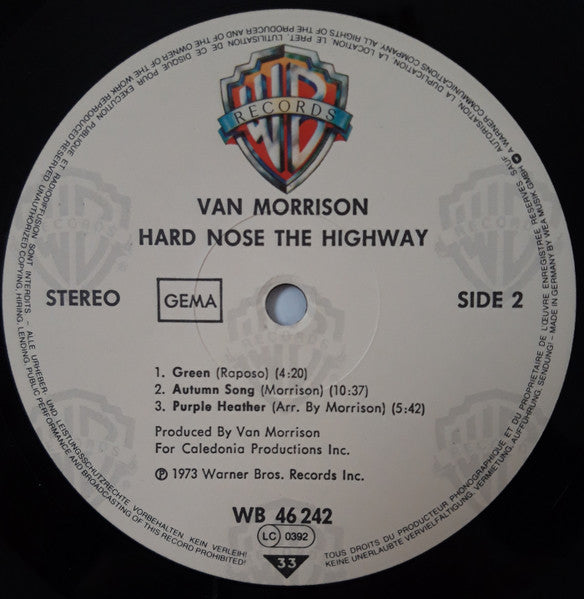 Van Morrison - Hard Nose The Highway
