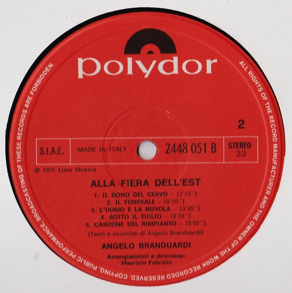 Angelo Branduardi - Alla Fiera Dell'Est