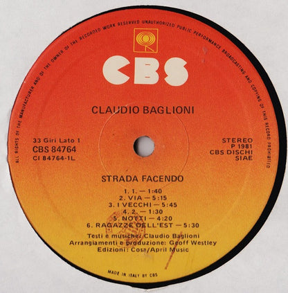 Claudio Baglioni - Strada Facendo