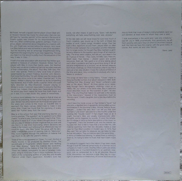 Paul Bley - Fragments