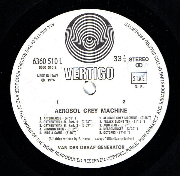 Van Der Graaf Generator - The Aerosol Grey Machine