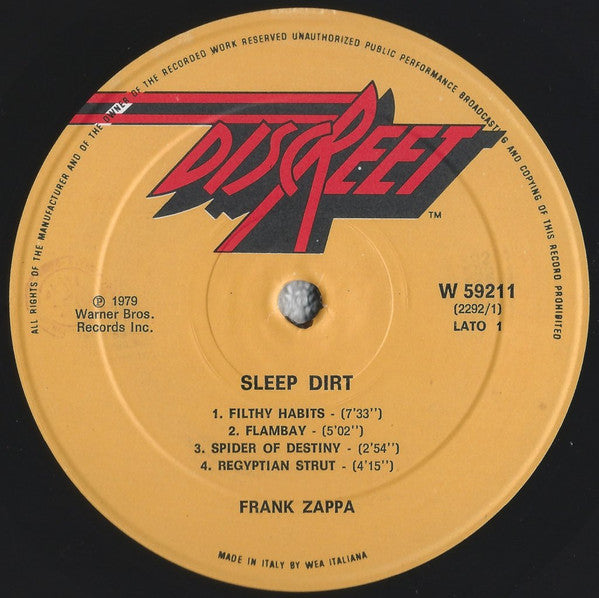 Frank Zappa - Sleep Dirt