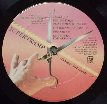 Supertramp - "...Famous Last Words..."