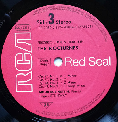 Rubinstein, Chopin ‎– The Nocturnes
