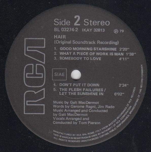 Galt MacDermot - Hair (Original Soundtrack Recording)