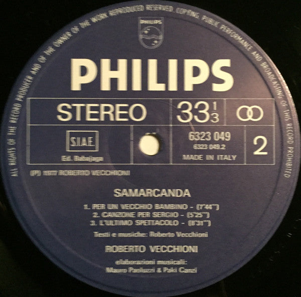 Roberto Vecchioni - Samarcanda
