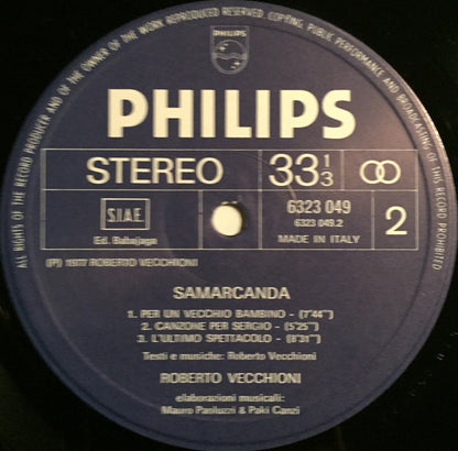 Roberto Vecchioni - Samarcanda