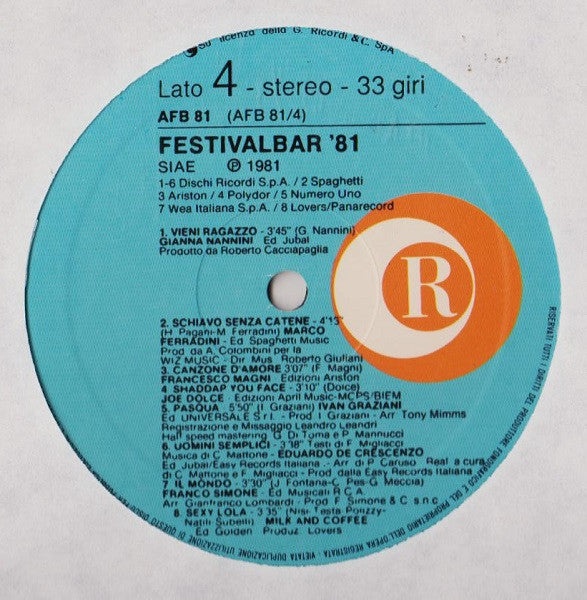 Various - Festivalbar 81