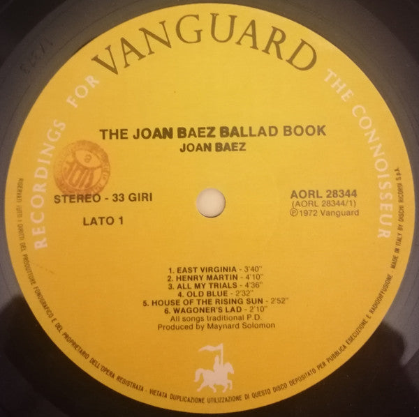 Joan Baez - The Joan Baez Ballad Book