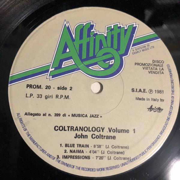 John Coltrane - Coltranology Volume One