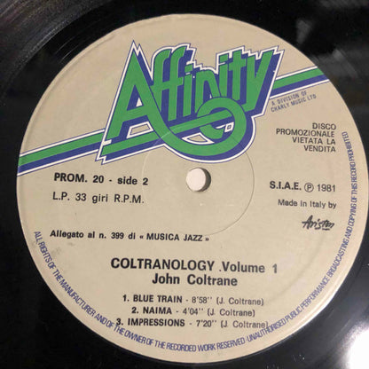John Coltrane - Coltranology Volume One