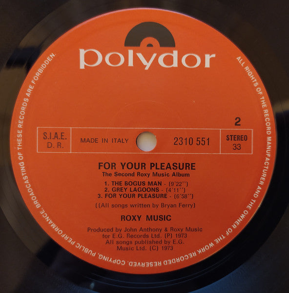 Roxy Music - For Your Pleasure