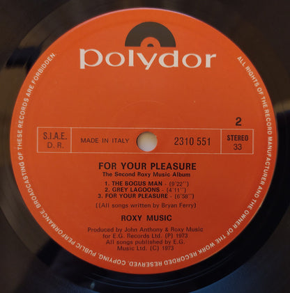 Roxy Music - For Your Pleasure