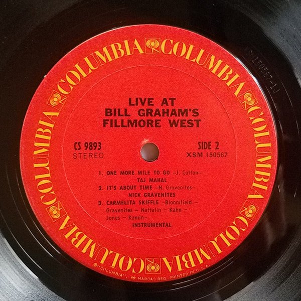 Various - Live At Bill Graham's Fillmore West