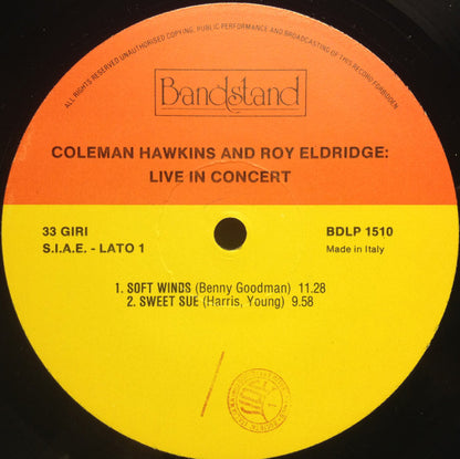 Coleman Hawkins - Live In Concert