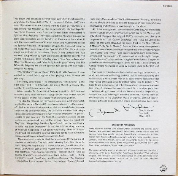Charlie Haden - Liberation Music Orchestra