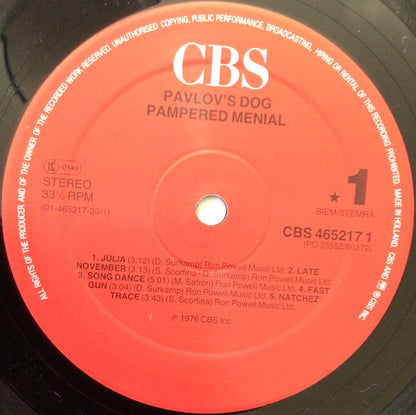Pavlov's Dog - Pampered Menial + At The Sound Of The Bell