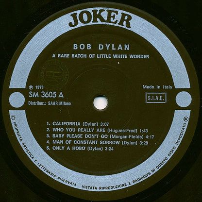 Bob Dylan - A Rare Batch Of Little White Wonder (unofficial)